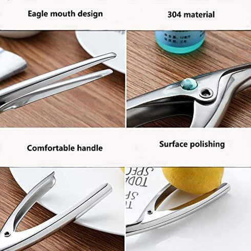 ELEDUCTMON 2-in-1 Shrimp Deveiner Tool with Ergonomic Handle - Seafood Peeler Knife for Kitchen, BBQ - Dishwasher Safe