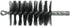 Round Furnace Boiler Tube Brush Head Double Spiral with Loop - Trash Chute Door Supply (Wire, 3.75 Inch Diameter for 4