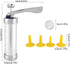 Cookies Press Maker Kit, Silver Aluminum Alloy + ABS Cookies Press with 20 Cookies and 4 Nozzles