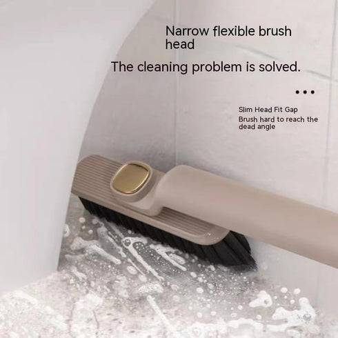 Multi-Function Rotating Crevice Cleaning Brush, 2 Pieces for Bathroom and Kitchen, Complimentary Slit Brush and Hooks