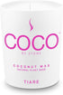 6.5oz Coconut Apricot Wax Candle for Home (Tiare), Vegan & Cruelty-Free, Hand Poured