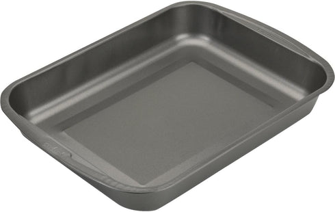 Goodcook 04048 Metal Utensil Nonstick Roast Pan, 11.5 Inch x 15.5, Easy Clean, Silver