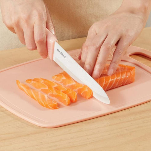 GAOGAO Kitchen Bar Ceramic Steak Knife Set, Super Sharp Knives, 6 Pcs