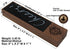Engraved Beer Tap Handle with Chalkboard, 8"X 2", Walnut Wood Square Beer Tap Handle, Unique Gift for Men