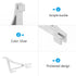 SOLUSTRE 8Pcs Aluminum Shelf Bracket Refrigerator Support Clamp Replacement Part for Cooler Shelf