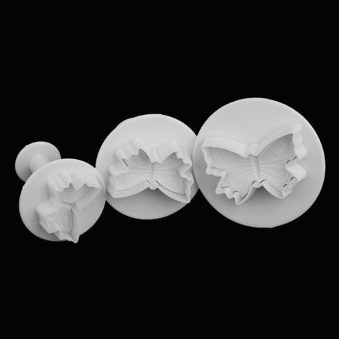33 Piece Fondant Cake Cookie Plunger Cutter Mold, DIY Sugarcraft Flower Leaf Butterfly Heart Shape Tools