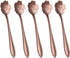 Creative Sakura Flower Pattern Coffee Spoons, Stainless Steel Tableware, Stirring Spoon, Sugar Spoon, Teaspoon (Rose