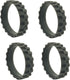 4 Pack Replacement Tires for iRobot Roomba j7, 500,600,700,800,900, e and i Series Models, Anti-Slip Replacement
