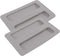2 Pack Toaster Cover, 2 Slice Silicone Toaster Lid Bread Machine Accessories in Grey