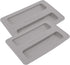 2 Pack Toaster Cover, 2 Slice Silicone Toaster Lid Bread Machine Accessories in Grey