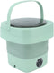 TOPINCN Automatic Portable Foldable Washing Machine, Mini ABS US Plug 100-240V for Travel (Green)