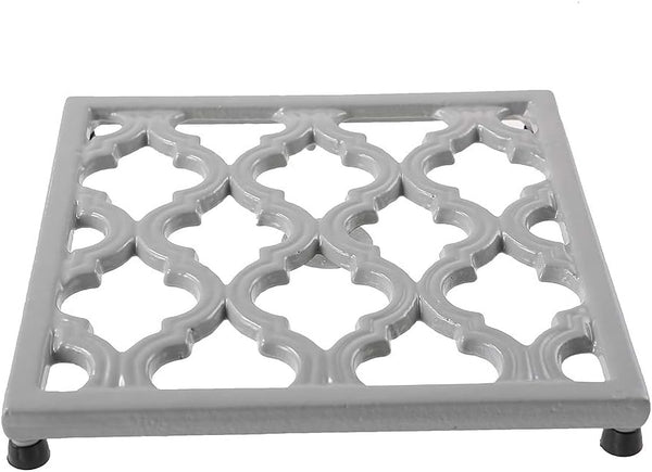 JOGREFUL Cast Iron Trivet Mats, Vintage Heat Resistant Kitchen Pot Holders for Teapot/Hot Dishes/Plates