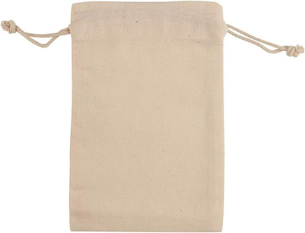 KUPOO 30PS Cotton Muslin Bags, Drawstring Muslin Bag for Wedding Party Favor and DIY Craft (6x8 Inch)