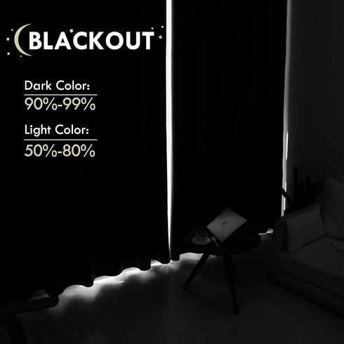 DWCN Blackout Curtains, Room Darkening Thermal Insulated Panels, 52 x 45 inches Long, Set of 2 Light Green Drapes