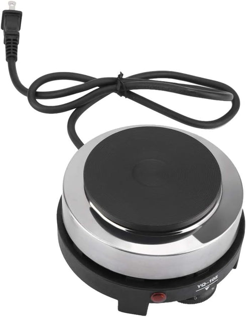 Jerliflyer 110V Mini Electric Stove, Portable 500W Multifunctional Stove for Kitchen, Dormitory, Camping, Hot Pot