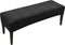 FORCHEER Dining Bench Cover Velvet Black Bench Slipcover 60inch Stretch Bench Seat