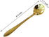 Stainless Steel Flower Coffee Spoon Set, LEIHEFA 8 Pcs Creative Tea Spoon,Stirring Spoon, Ice Tea Spoon for Tea, Cake, Sugar, Dessert Ice Cream Spoon (Gold)