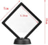 Set of 10 Pcs Black Diamond Shape Display Holder Stands, 3D Floating Frame for Medallions