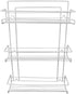 Evelots 3-Tier Spice Rack, Door/Wall Mounted, Sturdy Coated Metal, Holds Up to 18 Bottles