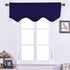 NICETOWN Blackout Curtain Valance Tier, 52 inches by 18 inches, Navy Blue, 1 Piece