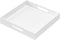 Glossy White Acrylic Serving Tray with Handles, 12x12x2H Inches - Spill Proof,
