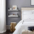 Set 3, 17 6 Inches Forbena White Floating Shelves for Wall Decor of x Bathroom Shelf Over Toilet, Small Modern Mounted