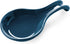 ONEMORE Extra Large Spoon Rest for Stove Top, Blue Ceramic Holder for Kitchen Counter, Heat-Resistant Utensil Rest