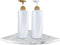Sanbege 9" Marble Stone Corner Shelf Polished, Wall Mounted Shower Caddy, Floating Shampoo