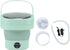 TOPINCN Automatic Portable Foldable Washing Machine, Mini ABS US Plug 100-240V for Travel (Green)