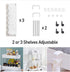 SOLEJAZZ Slim Storage Cart, 4 Tier Bathroom Organizer, Rolling Utility Cart for Kitchen, Laundry, White