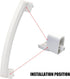 WB06X10943 Microwave Handle Support: Compatible Replacement for GE, Hotpoint Microwave Handle, Replaces 3025054
