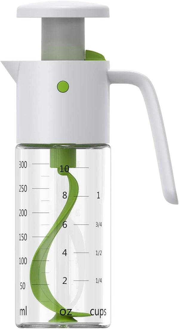 Vucchini Salad Dressing Shaker Mixer Bottle, Homemade Dressing Container - BPA Free Glass Juice Storage Ketchup