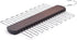 Umo Lorenzo Premium Wooden Necktie and Belt Hanger - Walnut Wood Organizer with 20 Hooks, Non-Slip Finish