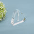 24k Rose Display Stand - Heart-Shaped Stand for Single Real Roses or Artificial Flower Base, Transparent Shelf Support