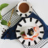 Black and White Retro Series Coffee Cup and Saucer Set - European Striped Polka Dot Mug Cake Plate
