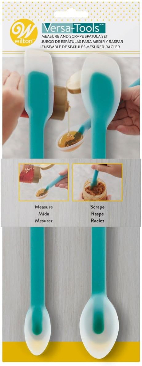 Wilton Versa-Tools Silicone Measure and Scrape Spatula Set