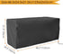 COOSOO Deck Box Cover Waterproof Heavy Duty Patio Ottoman Cover All Weather Protection Outdoor Large Deck Cover