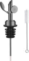 Weighted Stainless Steel Bottle Pourers, Auto Flip Feature Self Closing Olive Oil