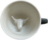 Creature Cups BULL Ceramic Cup, 11 Ounce Matte Olive Brown Exterior, Hidden 3D Animal Inside Mug