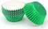 Standard Green Foil Cupcake Liners - 100-Count Muffin Baking Cups for Party and More