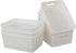 Plastic Weave Storage Basket Bin, 10" x 7.5" x 4", 6 Pack