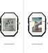 Isaac Jacobs 3.5x5 Vintage Style Octagon Brass & Glass Floating Picture Frame, Tabletop Display, Locket Closure