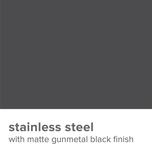True Ash Stainless Steel Cocktail Shaker - 18 oz for Cold Brew Cocktails, Home Bar Accessories, Matte Black