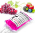 WYNK Blood Bags for Drinks, 10 Reusable IV Bags for Halloween Party Decoration, Vampire & Zombie Props