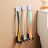 Toilet Brush and Holder 2 Pack, 3 Function Toilet Bowl Cleaner Brush, Strong Bristles for Easy Under Rim Cleaning