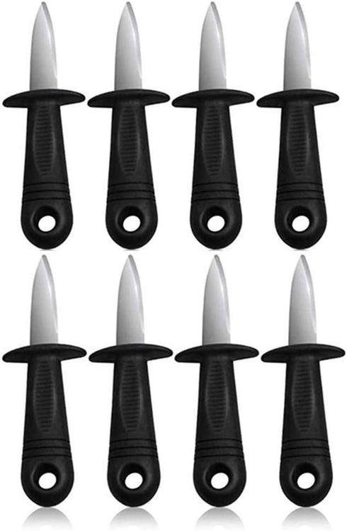 Dhieong 8 Pack Oyster Knife Oyster Shucking Knives - Food Grade Stainless Shucker
