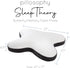 pillosophy SleepTheory Pillow Butterfly Shape Memory Foam Core Contoured for Neck & Shoulder Alignment Washable Cover