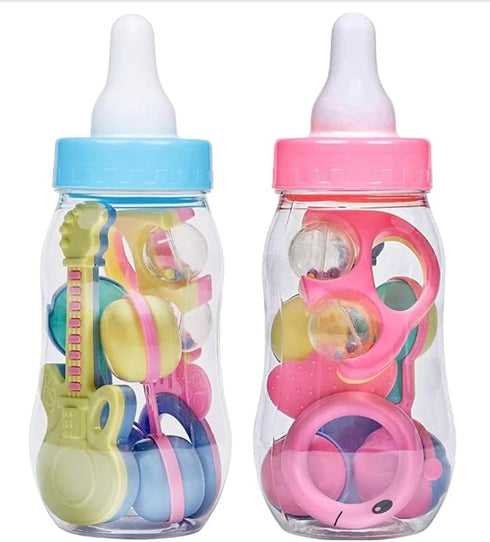 AVELLIM 11 Jumbo Pink Baby Bottle Decoration Large Fillable Baby Shower Centerpiece, Gender Reveal Party Table Decor