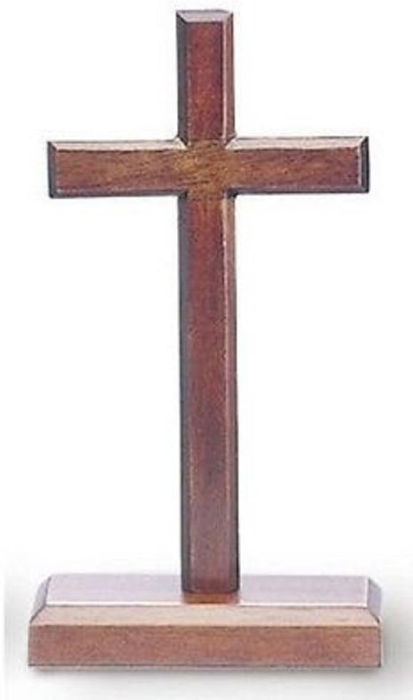 H. J. Sherman Standing Desk Cross in Mahogany Dark Wood with Base in Polybag 2" X 4"