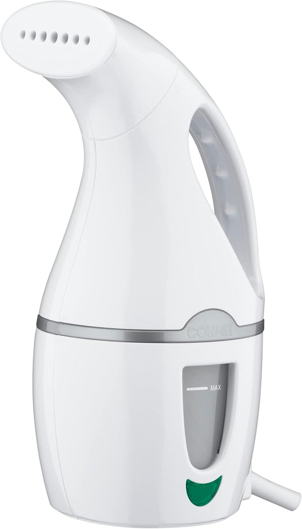 Conair Handheld Travel Garment Steamer, CompleteSteam 1100W, For Home, Office, and Travel, White